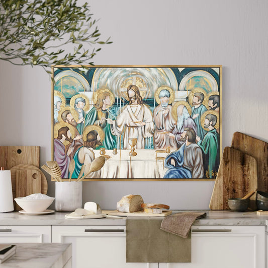 The Last Supper gallery-wrapped canvas framed