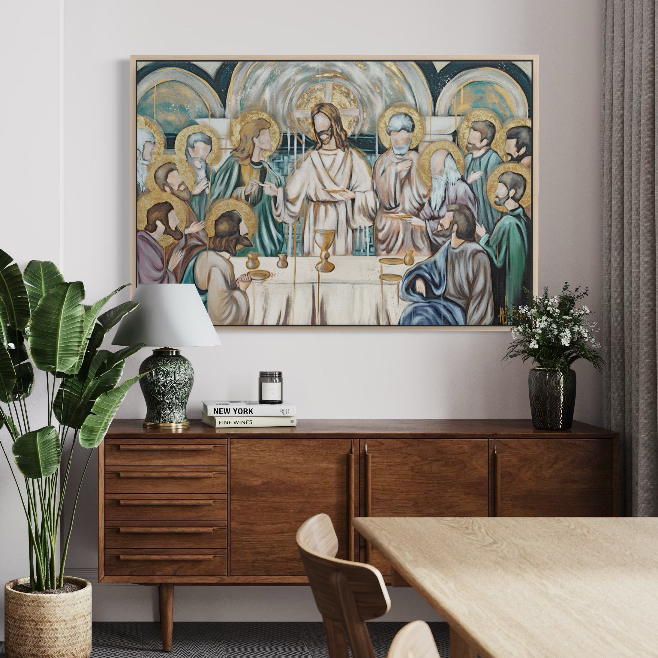 The Last Supper gallery-wrapped canvas framed