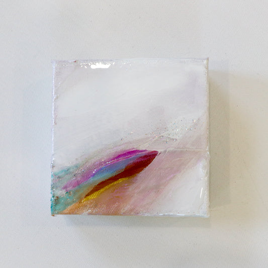 The Veil Was Torn, 4"x4"