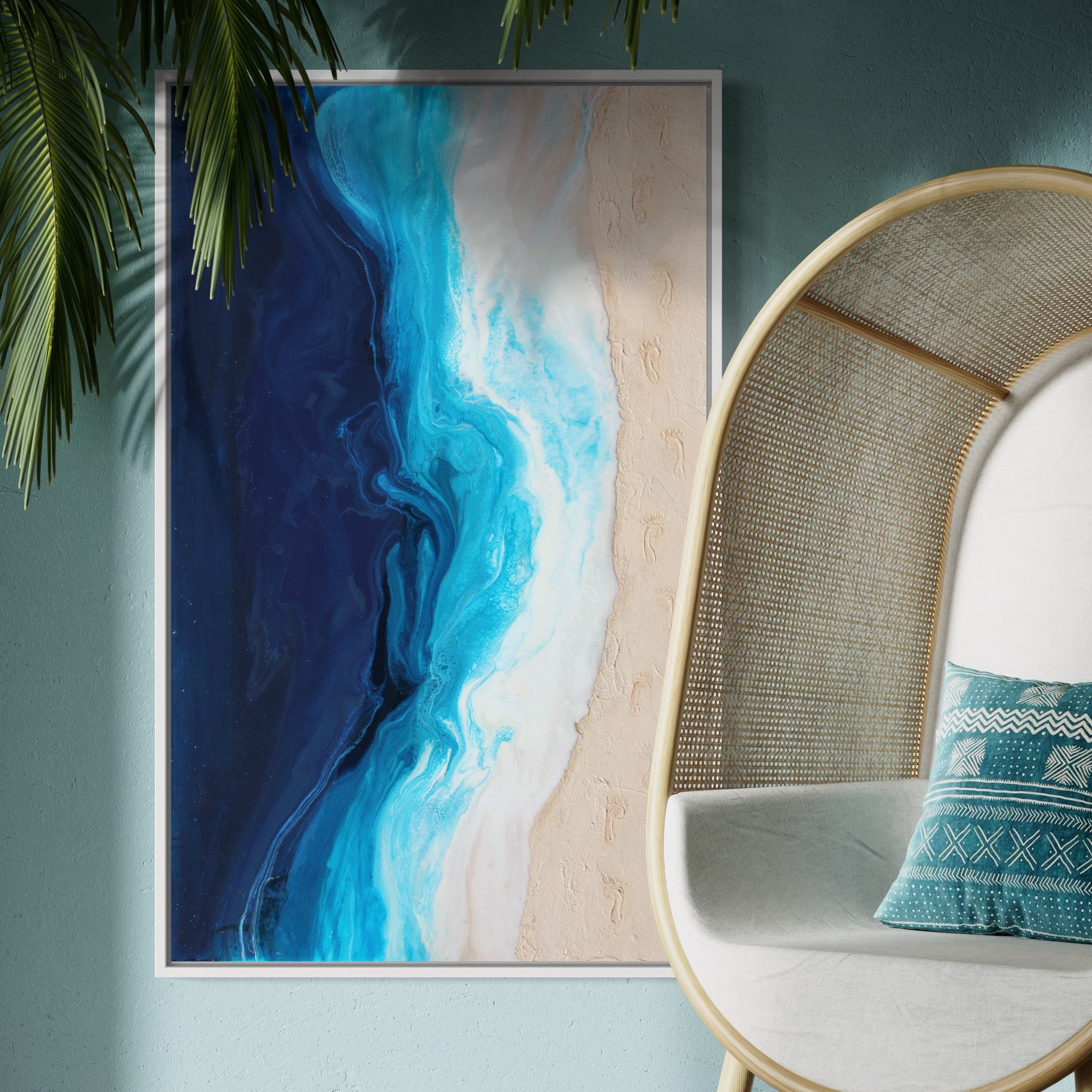 Footprints in The Sand Fine Art Print