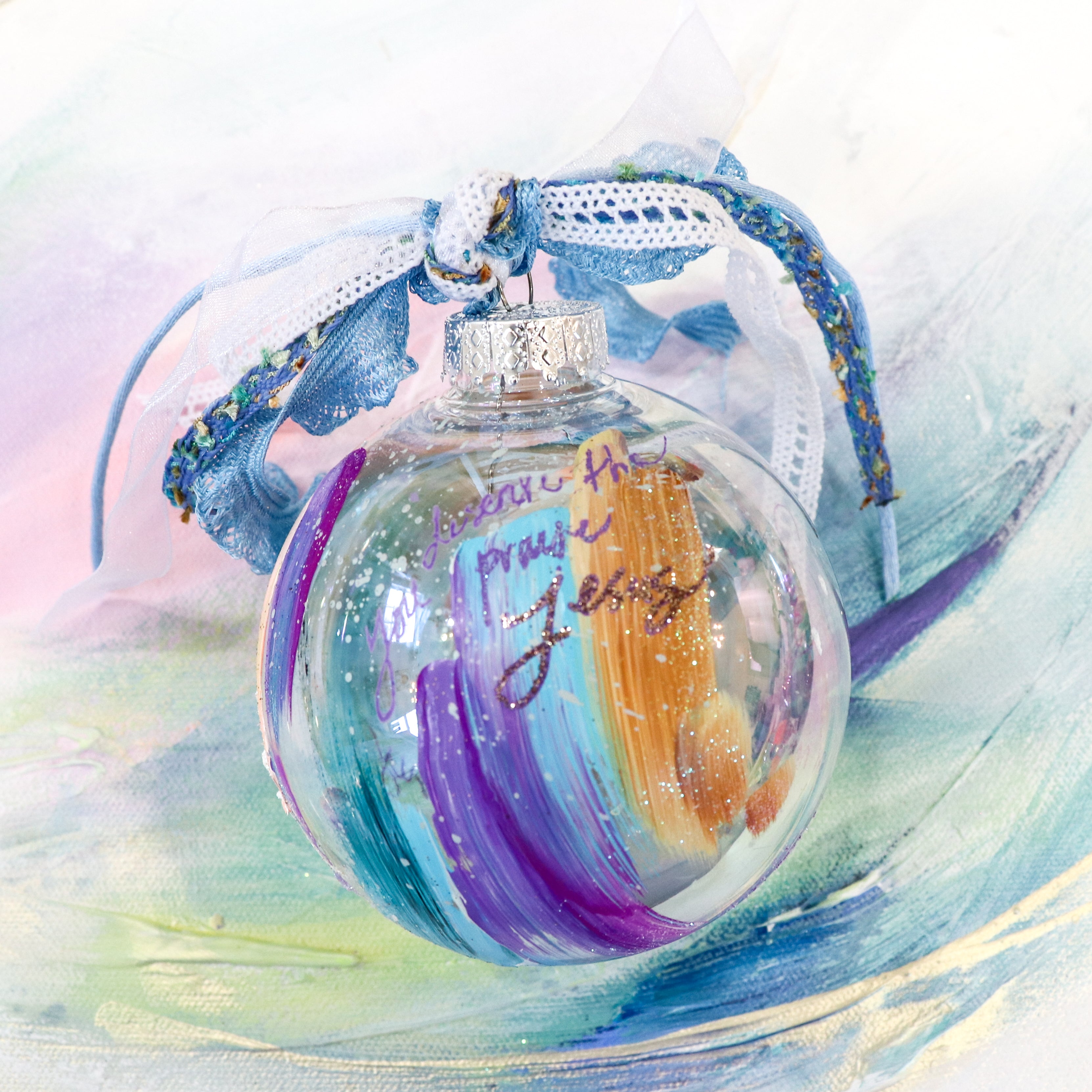 You Deserve the Praise Hand-painted Ornament