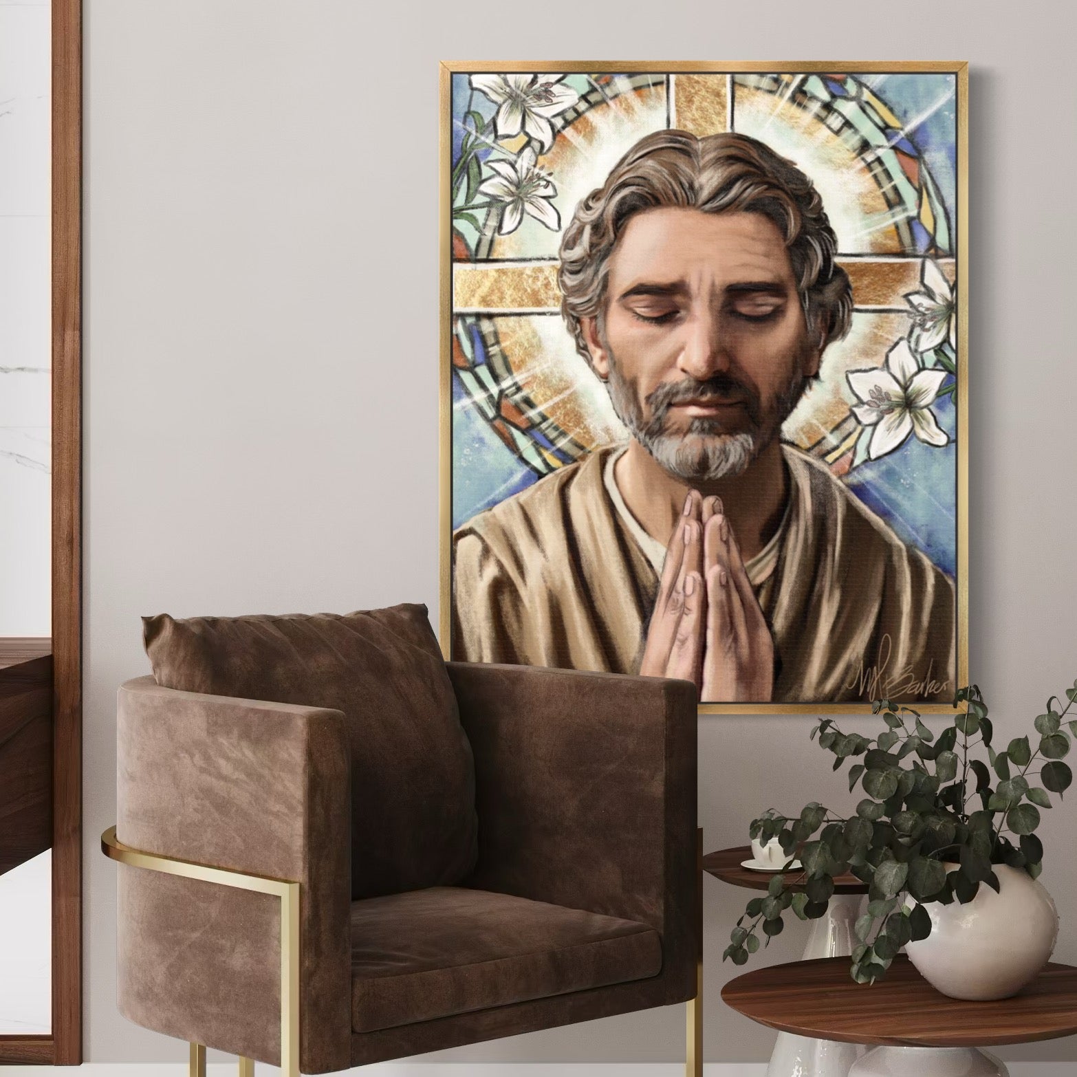 A Father Who Prays Fine Art Print
