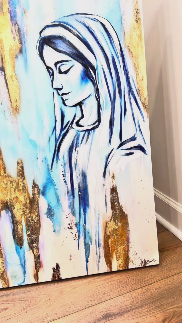 Limited Edition - Resin Retouch // Mary at the Cross Canvas